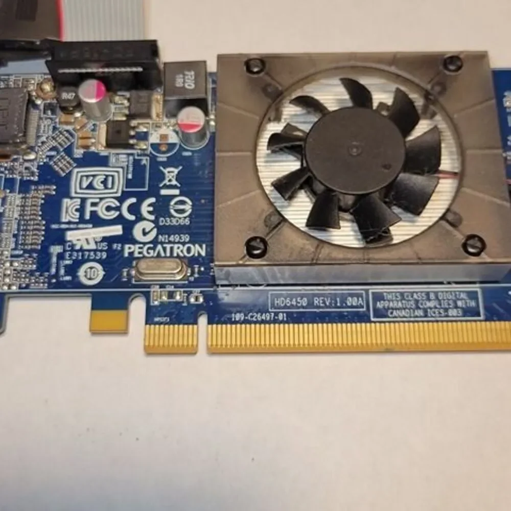 AMD Radeon HD 6450 1GB DDR3 Video Graphics Card HDMI VGA DVI MagLev Fan Tested
